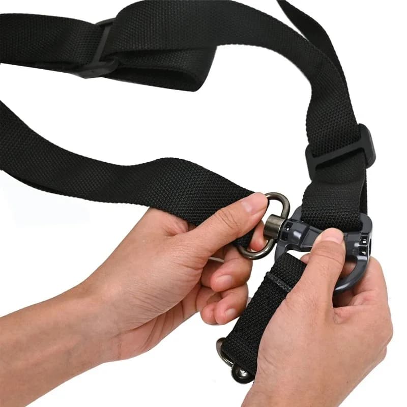 Bretelle réglable MS4 pour fusil - Sangle tactique nylon à 2 points pour chasse et pêche