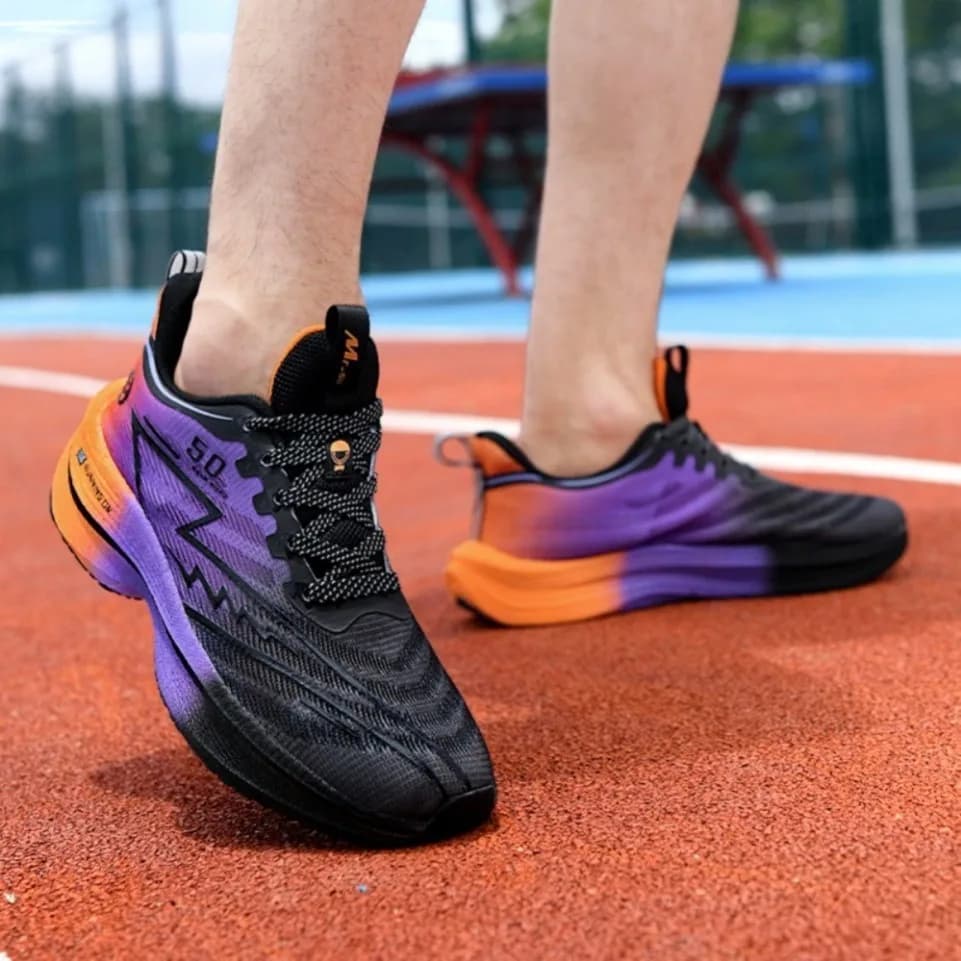 Chaussures running plaque carbone pour pêche performance - Sneakers amorti choc pêche sportive haut niveau