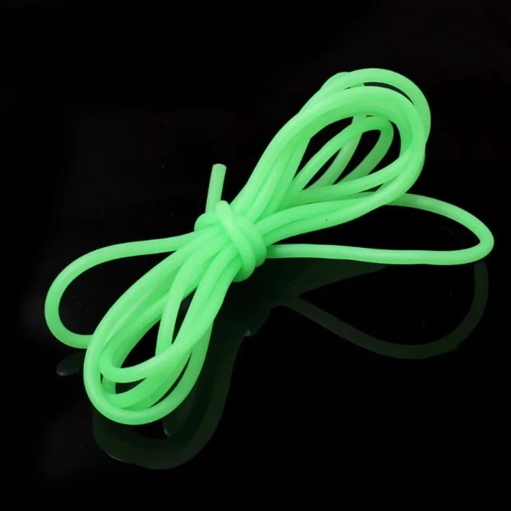 Gaine de pêche luminescente silicone anti-emmêlement 0.8 à 2mm pour pêche en mer et appâts