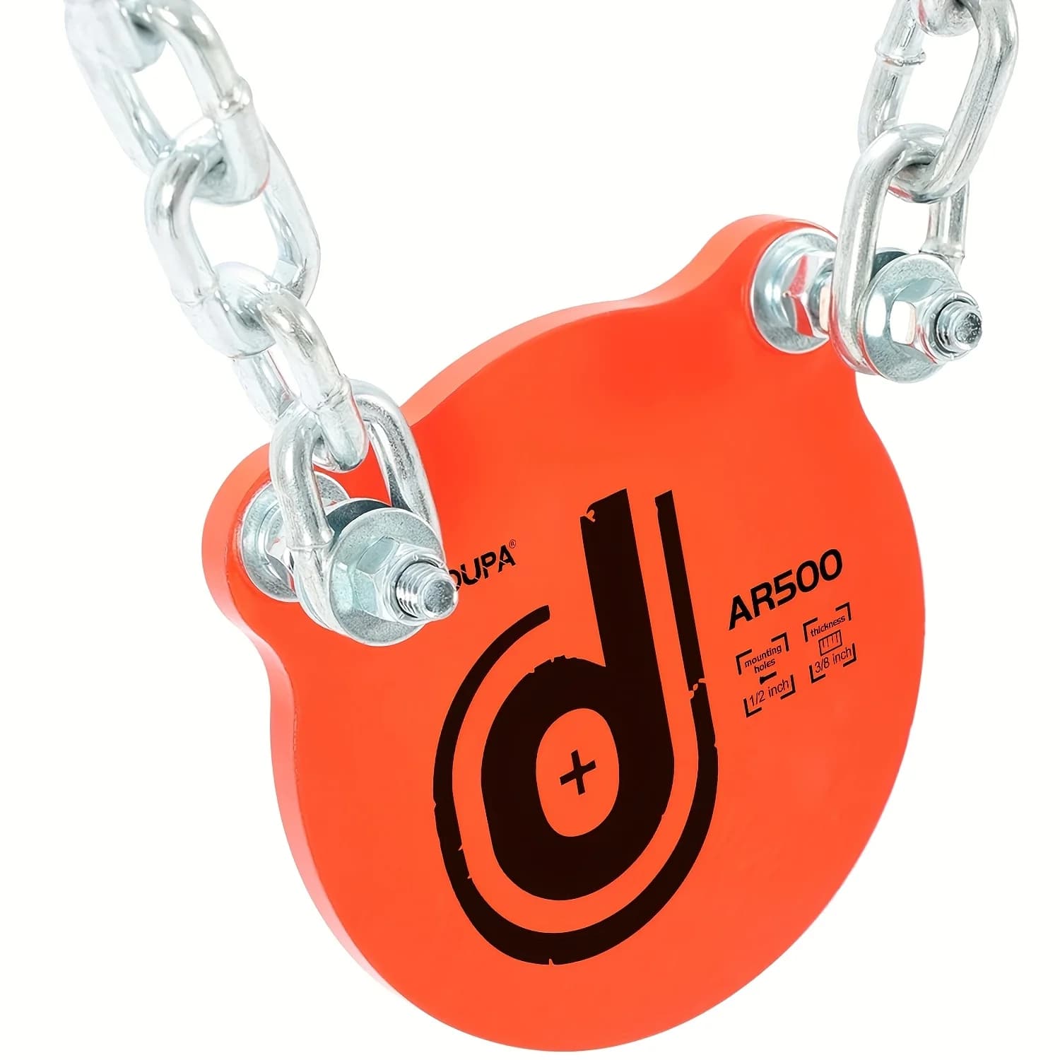 Cible acier AR500 revêtue haute visibilité pour entraînement tir pêche extérieur - Accessoires inclus