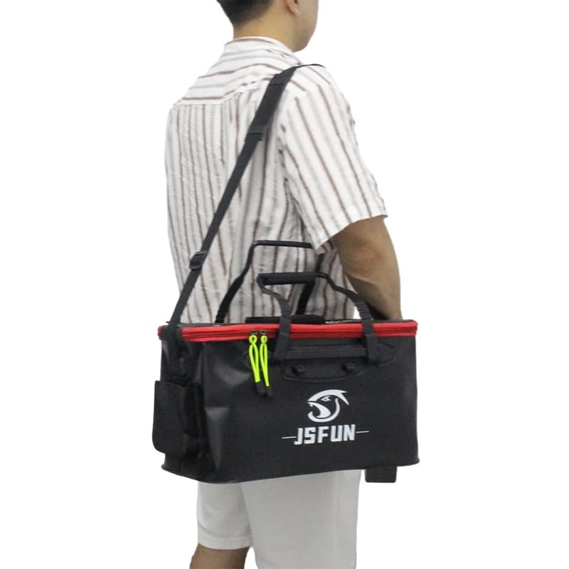 Seau de pêche pliable EVA portable pour poissons vivants sans pompe à oxygène réservoir eau extérieur