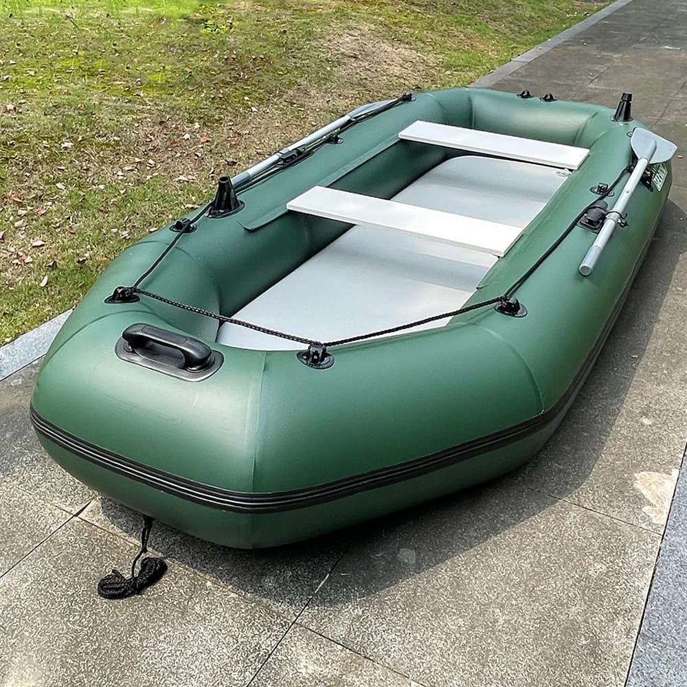 Bateau à rames gonflable PVC 3m pour famille - Kayak pêche et sports nautiques avec accessoires inclus