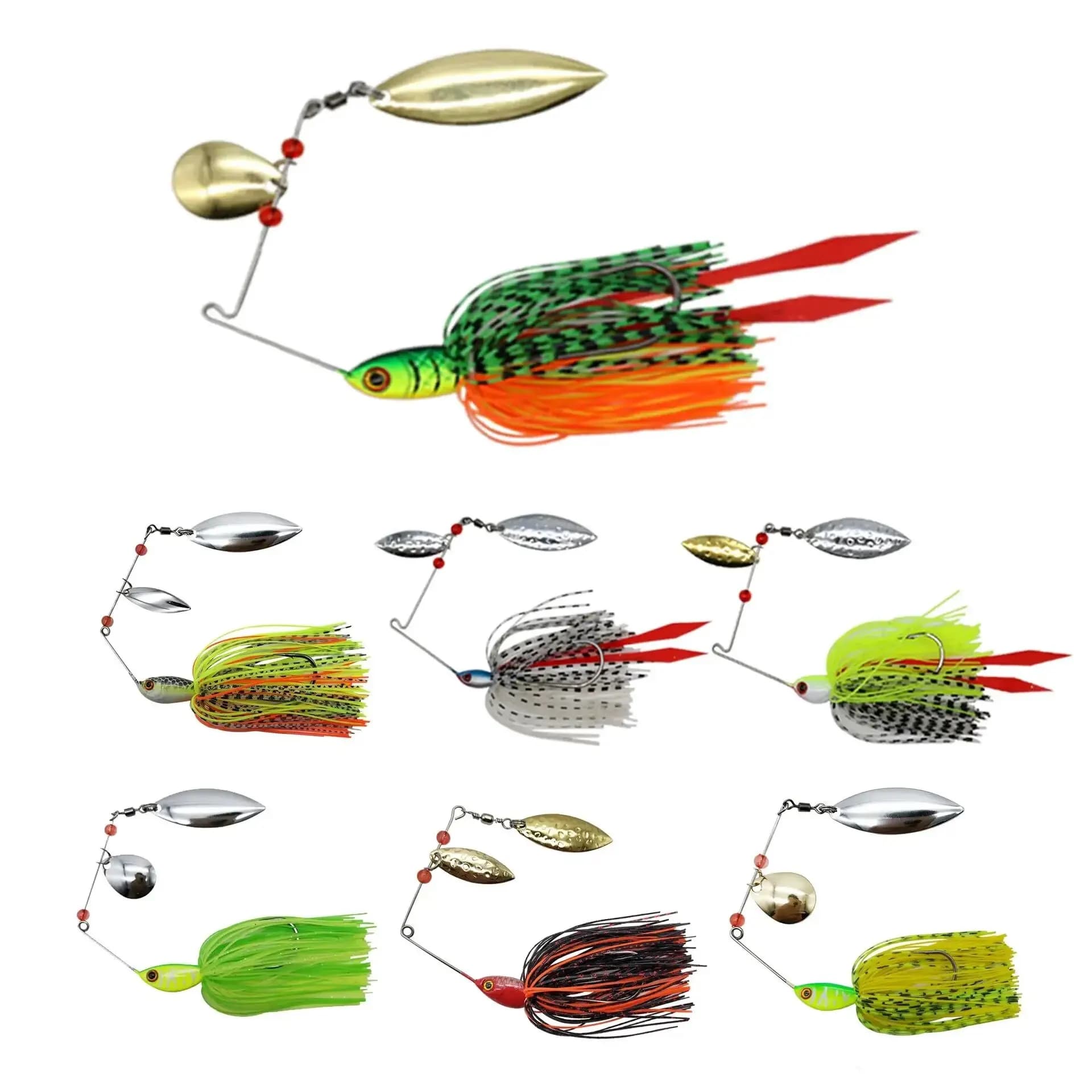 Leurre Spinner Bait Chatterbait 16G-21G pour pêche du black bass - Kit complet wobblers