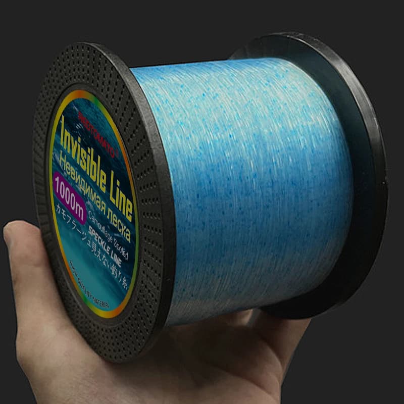 Fil de pêche fluorocarbone japonais 1000m invisible ligne coulante camouflage 3D pour carpe