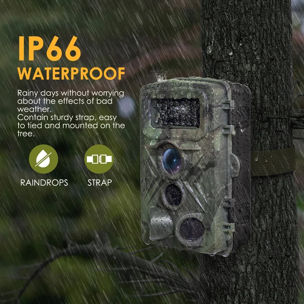 Caméra PR3000 36MP 1080P multifonction pour observation animalière et surveillance pêche France