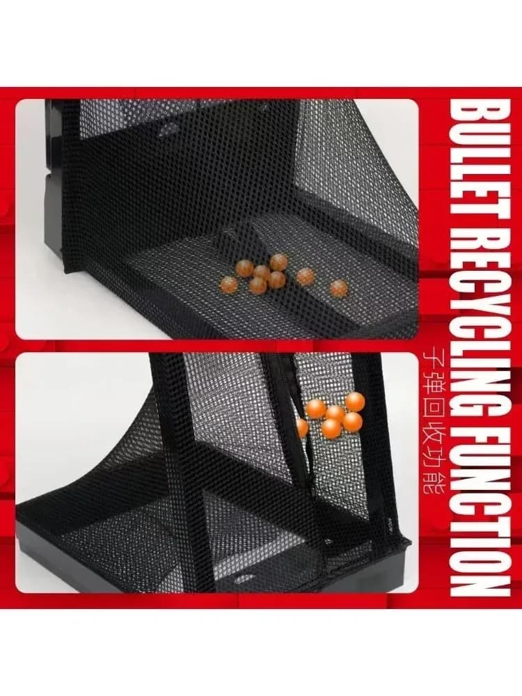 Cible airsoft avec filet piège support papier entraînement BB plombs intérieur extérieur qualité A