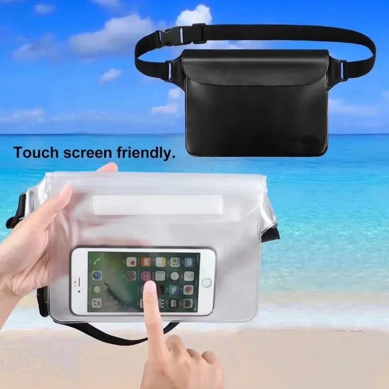 Sac étanche triple couche écran tactile réglable - Protection sous-marine plage natation rame iPhone