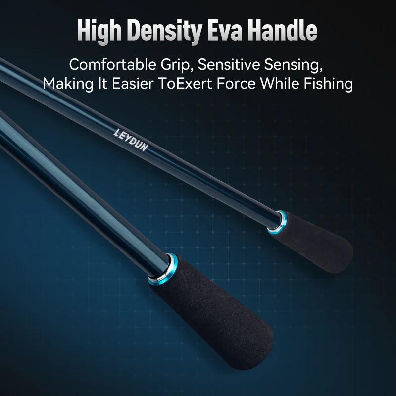 Canne pêche calmar LEYDUN SHARKRY boat tip run rod ML pointe solide, siège moulinet FUJI, spinning ultra-léger carbone