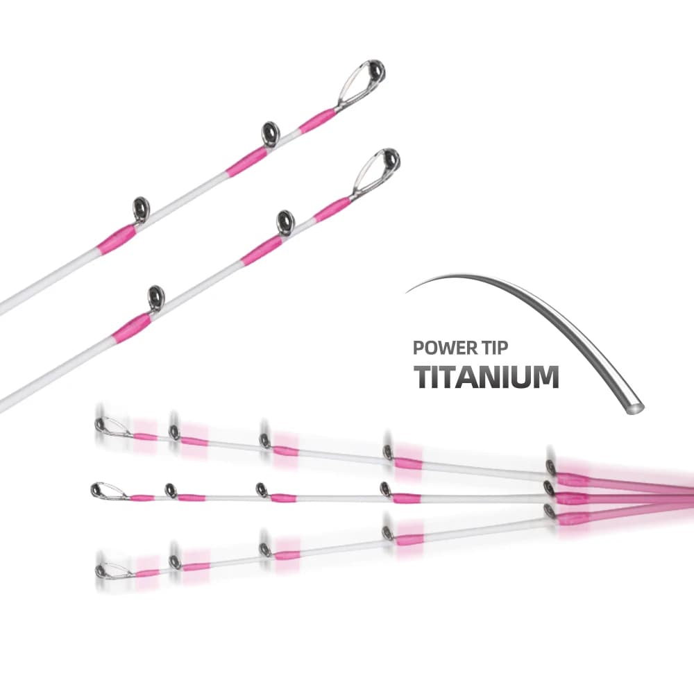 Canne à pêche ROLLFISH titane pour seiche et encornet 1.75m action rapide carbone mer