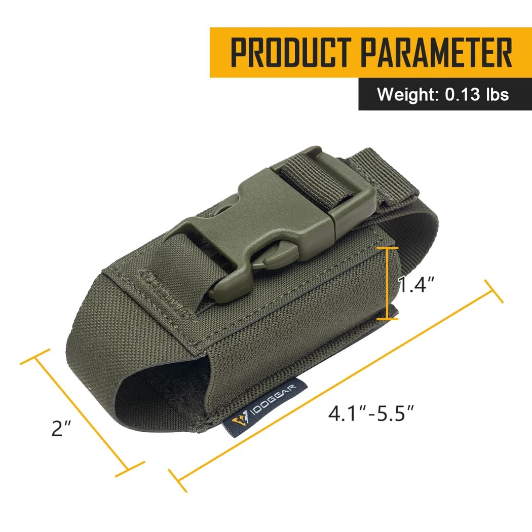 Poche tactique flashbang IDOGEAR 3593 pour pêche - Porte-outils multifonction MOLLE pour équipement