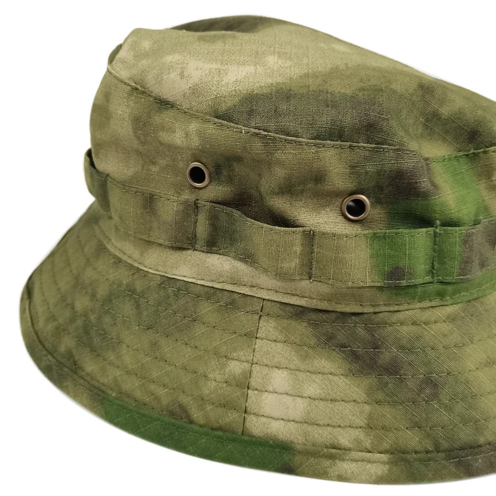 Bucket hat camouflage tactique à bord court - Protection solaire pour pêche et randonnée