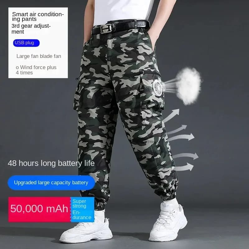 Pantalon ventilé pêche coton pur - Rafraîchissant pour pêche estivale
