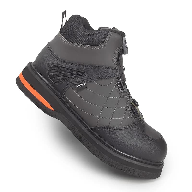 Chaussures de pêche wading anti-dérapantes semelle feutre avec ou sans clous