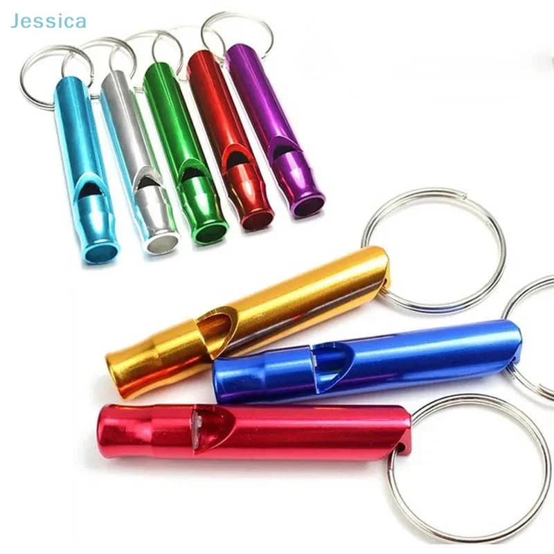 Sifflet survie aluminium pour randonnée pêche camping sécurité d'urgence en extérieur