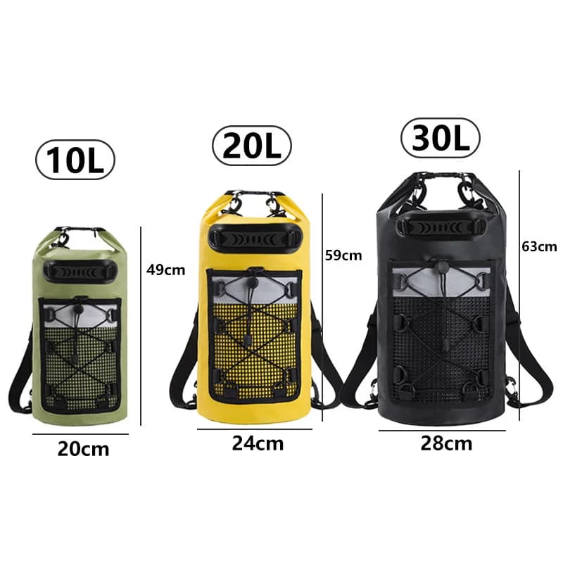 Sac à dos étanche PVC pour plongée kayak et surf - Sac de compression sec pour équipement nautique