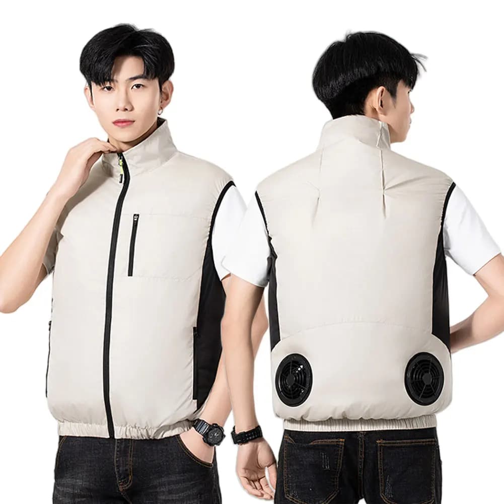 Veste rafraîchissante homme femme pour travail à haute température avec ventilation intégrée (ventilateur inclus)