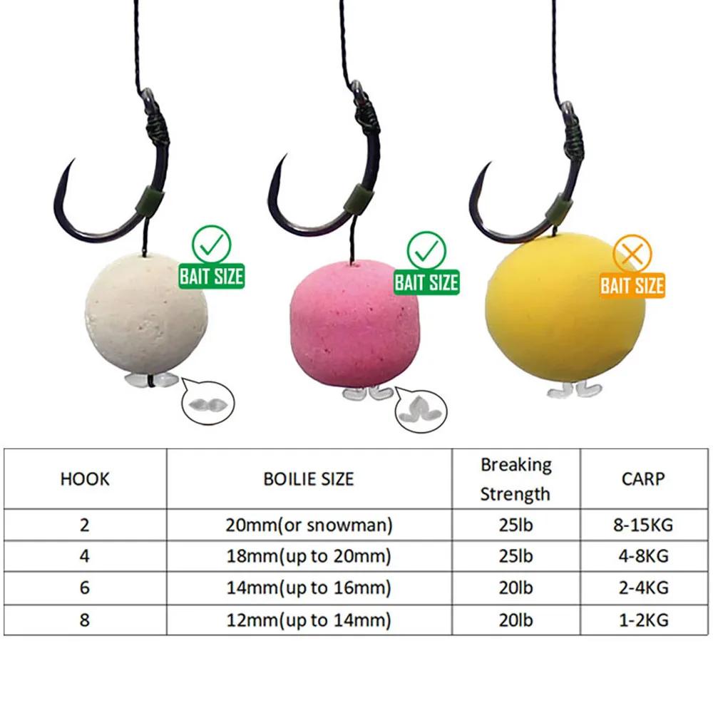 6 montages prêts à pêcher pour carpe - bas de ligne et terminal tackle accessoires pêche