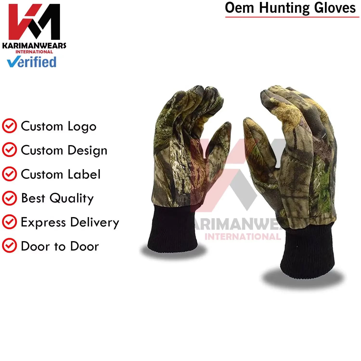 Gants camouflage chasse hommes légers durables confortables résistants intempéries pêche