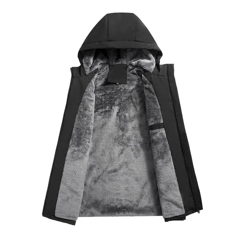 Veste aviateur capuchon homme UETEEY - Polaire chaude pour pêche hivernale et randonnée 2024
