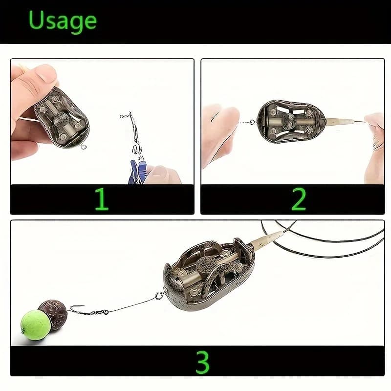 Feeder method 20g à 60g inline - Kit feeder pour pêche à la carpe au coup et au feeder