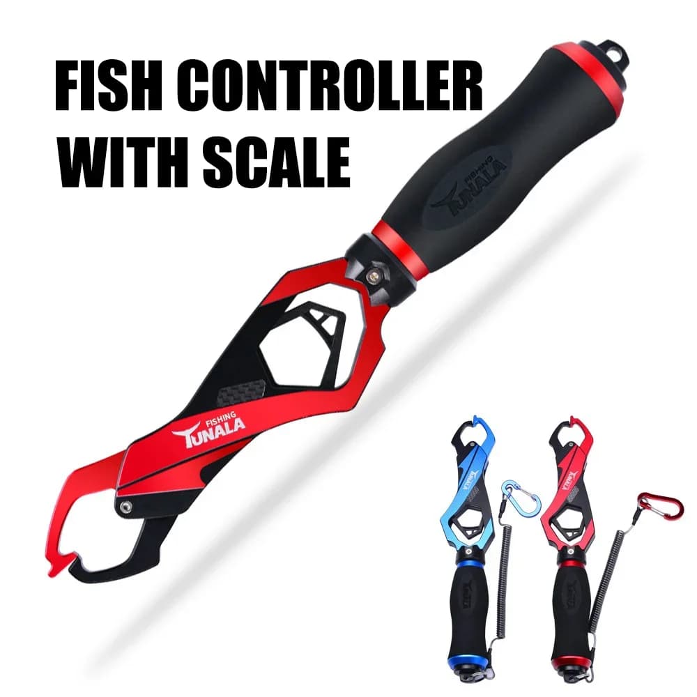 Contrôleur poisson pince à lèvres aluminium alliage balance intégrée grip pêche accessoires matériel