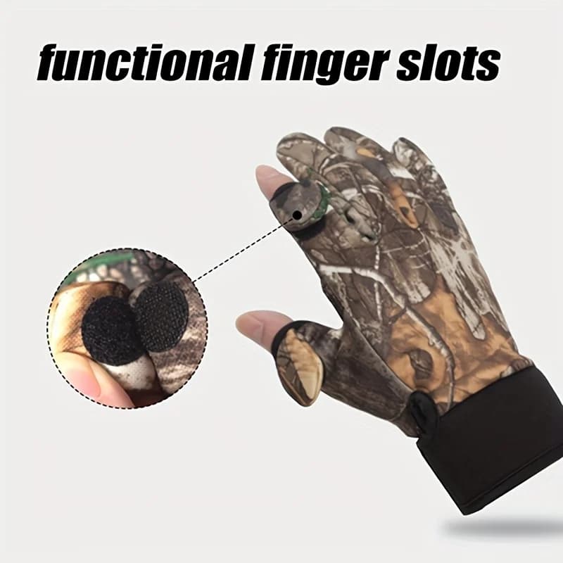 Gants pêche automne hiver montagne pleine main anti-dérapants escalade chasse outdoor