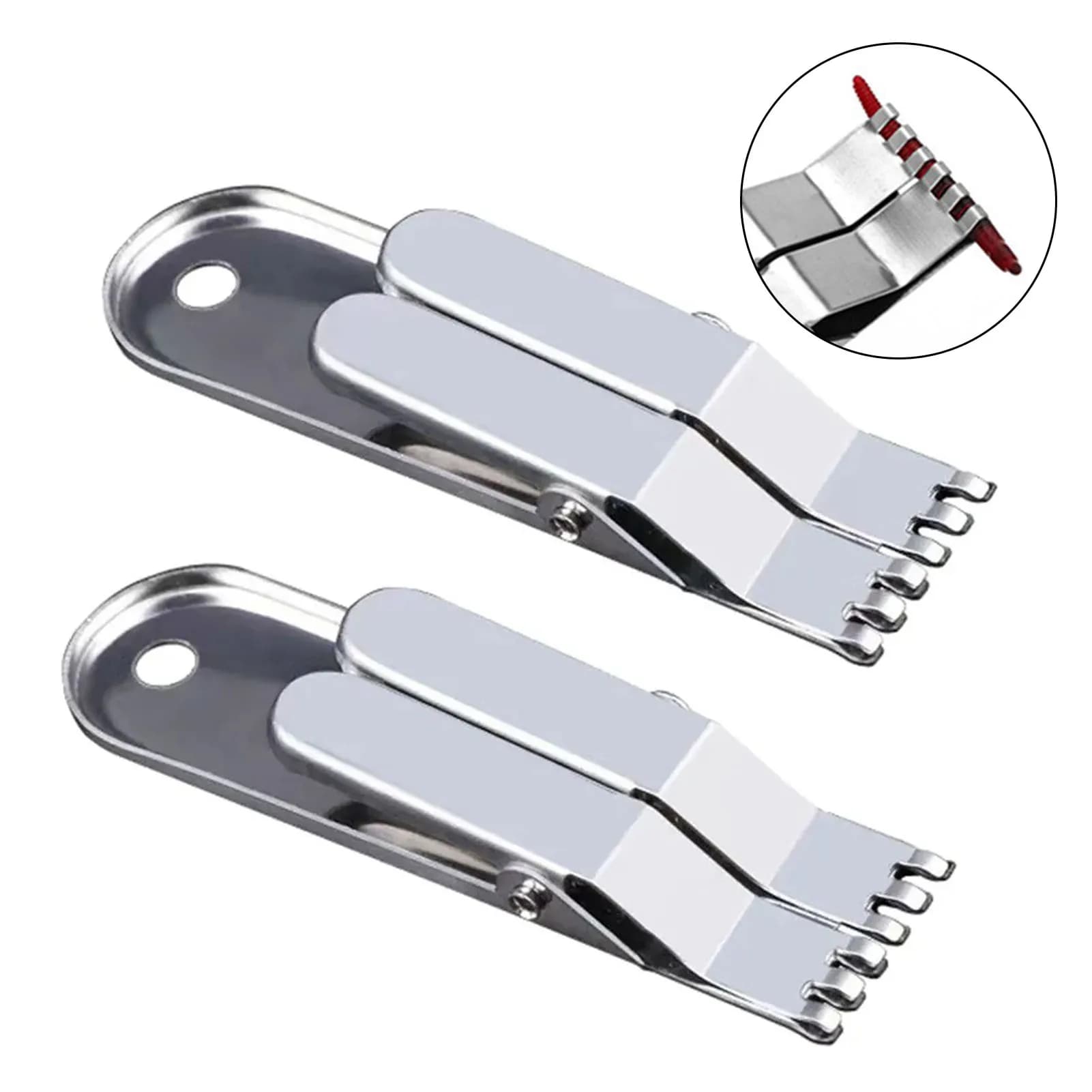 Outil multifonction acier inox pour appâts vers asticots - Pêche mer rivière lac