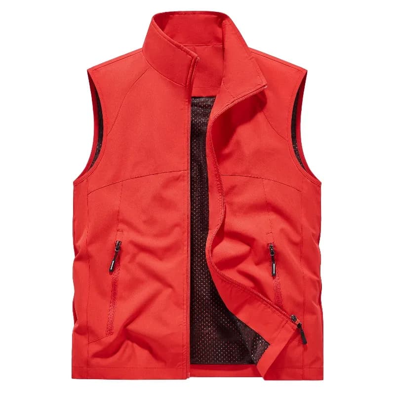 Veste sans manches homme respirante et coupe-vent pour randonnée et montagne, confortable polyvalente mi-saison