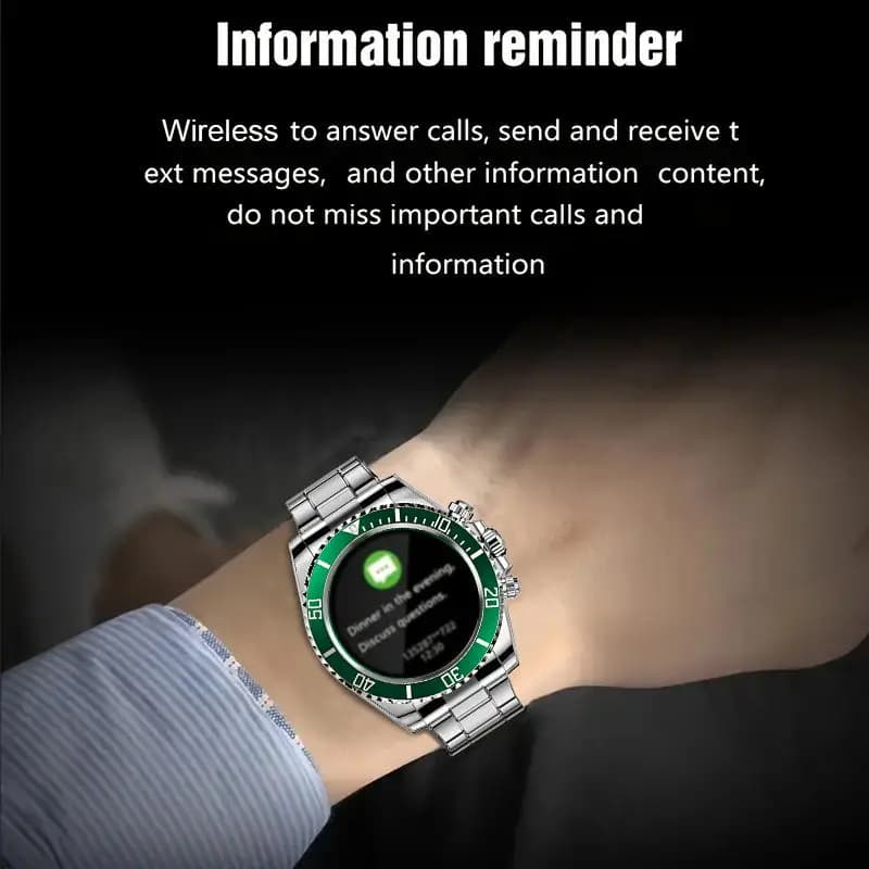 Smartwatch de luxe Aiweile AW12 style nouveau - Montre digitale étanche sport business cadeau homme