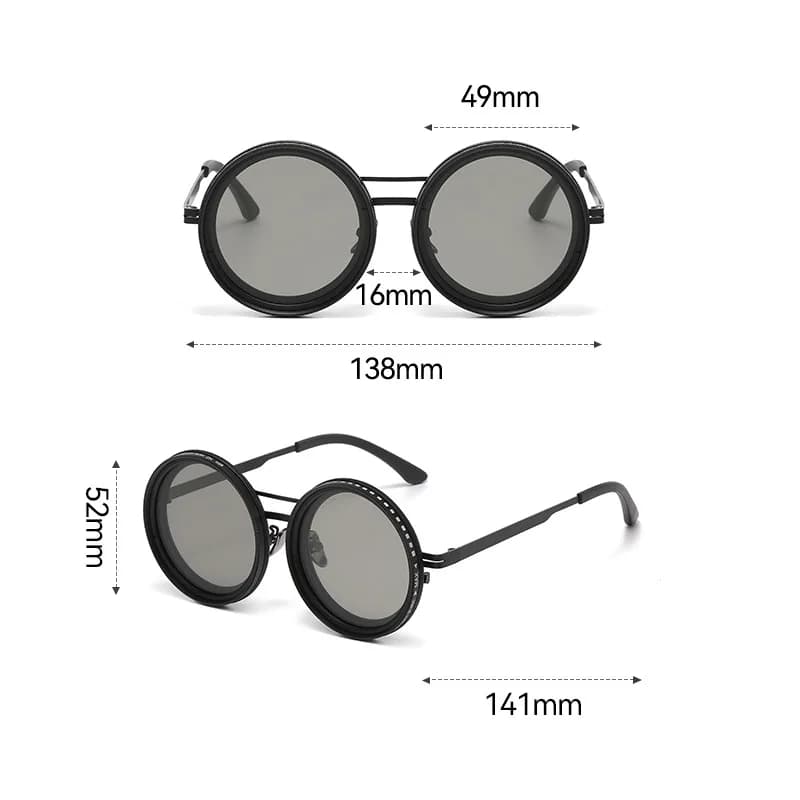 Lunettes de pêche polarisées 9 niveaux ND2-400 réglables anti UV avec étui filtre lumière pour pêche