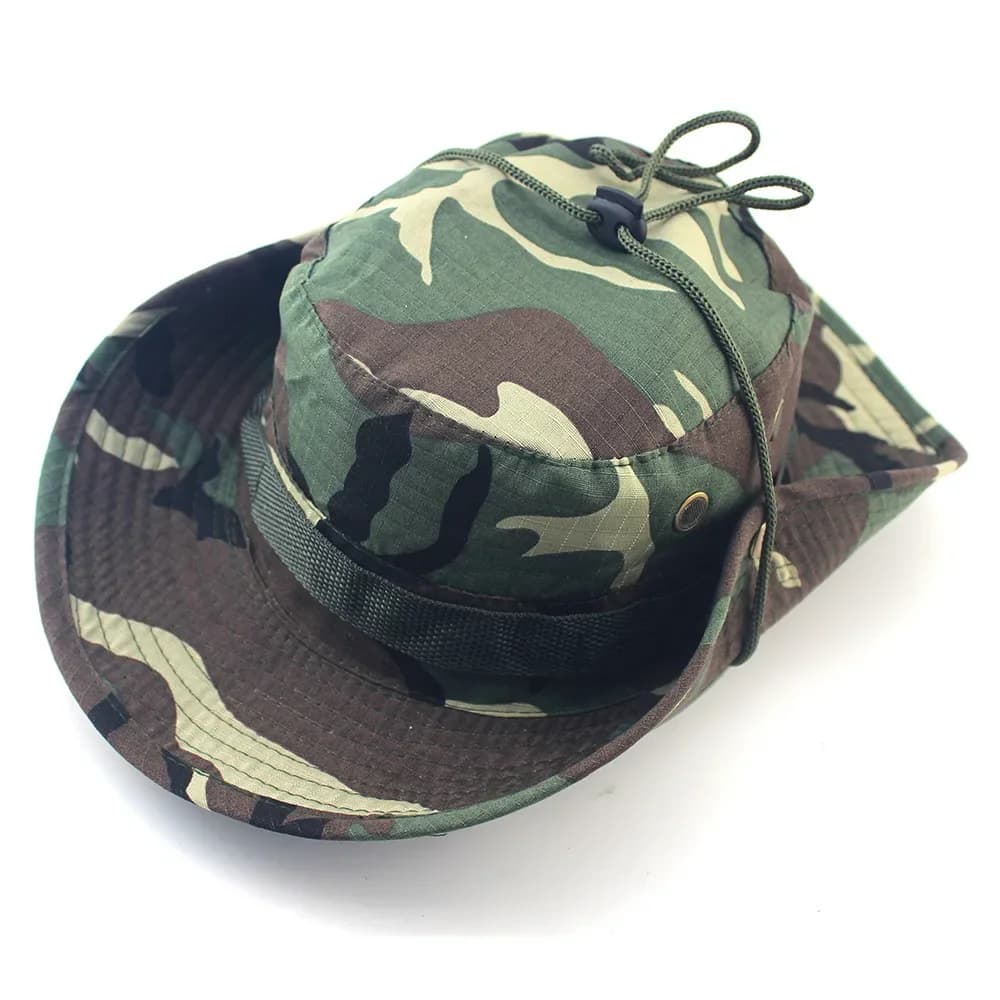 Chapeau Boonie Camouflage 60CM - Pêche Chasse Randonnée Sport Outdoor Protection Soleil