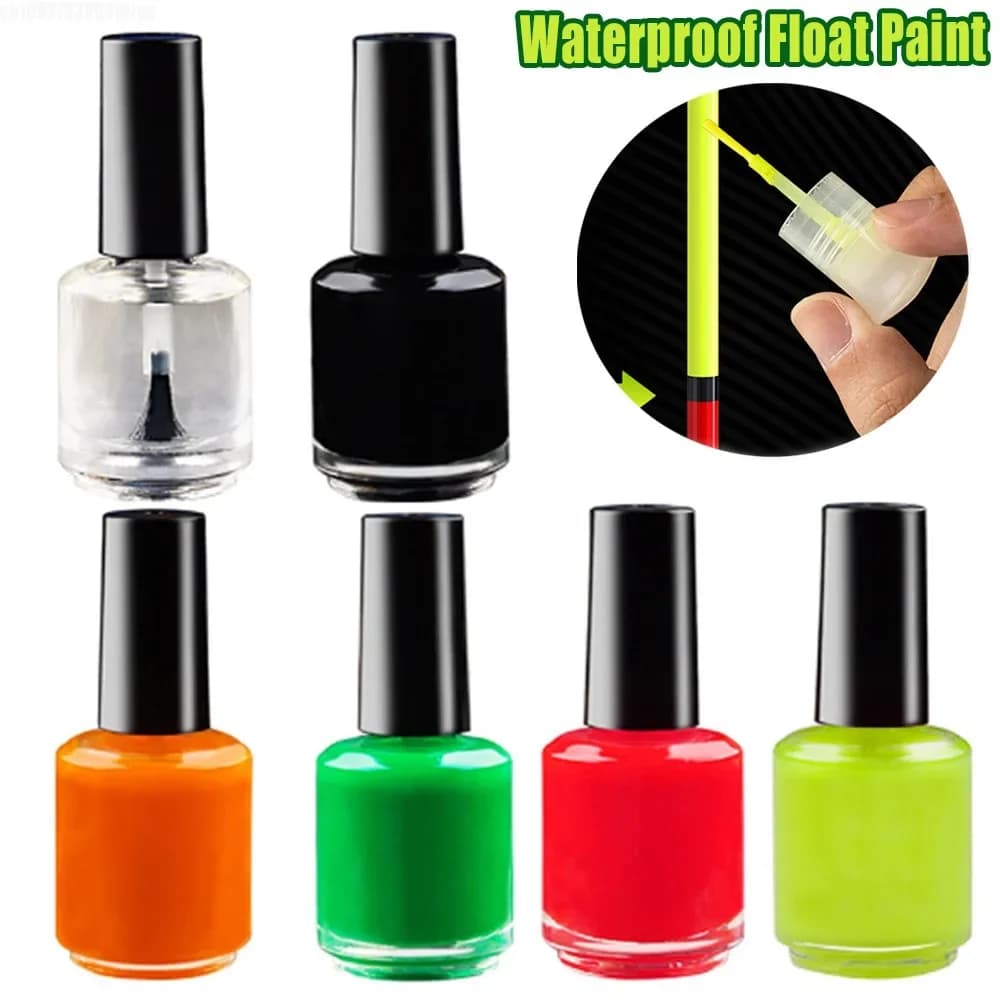 Peinture fluorescente pour flotteurs pêche nuit - Liquide réparation séchage rapide indicateur professionnel