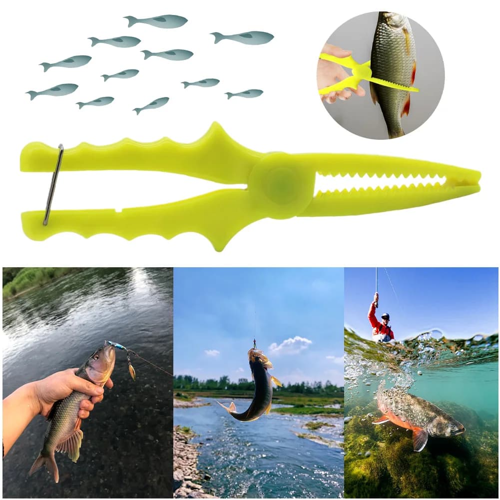 Pince flottante à grip ergonomique avec poignée verrouillable - Accessoire pêche léger et portable