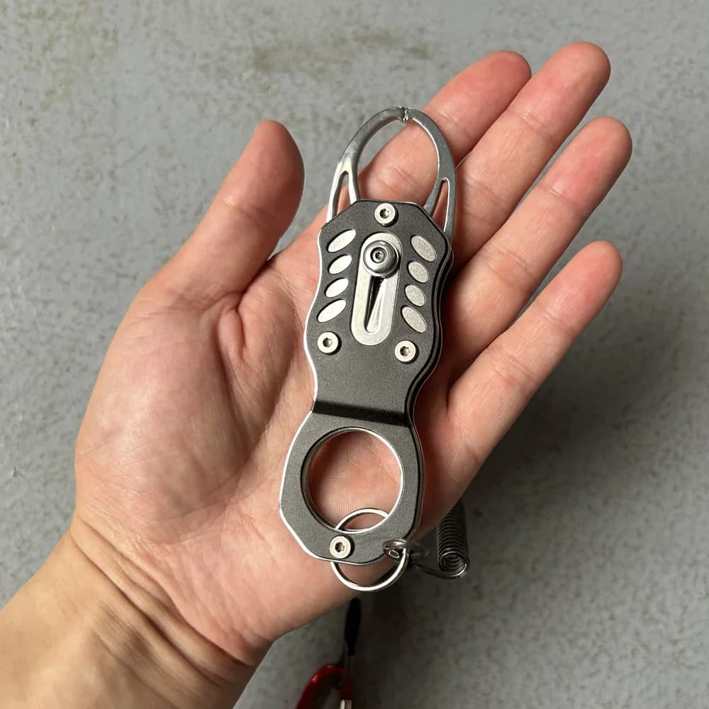 Pince à lèvres poisson inox 304 anti-rouille DNDYUJU pour pêche professionnelle portable