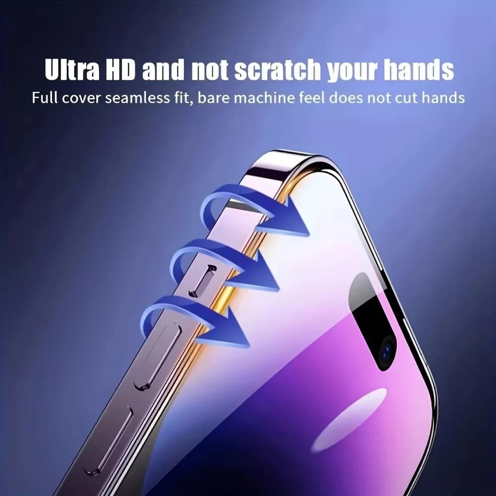 5 protections écran iPhone verre trempé HD facile installation modèles 17 à 7 pêche résistance