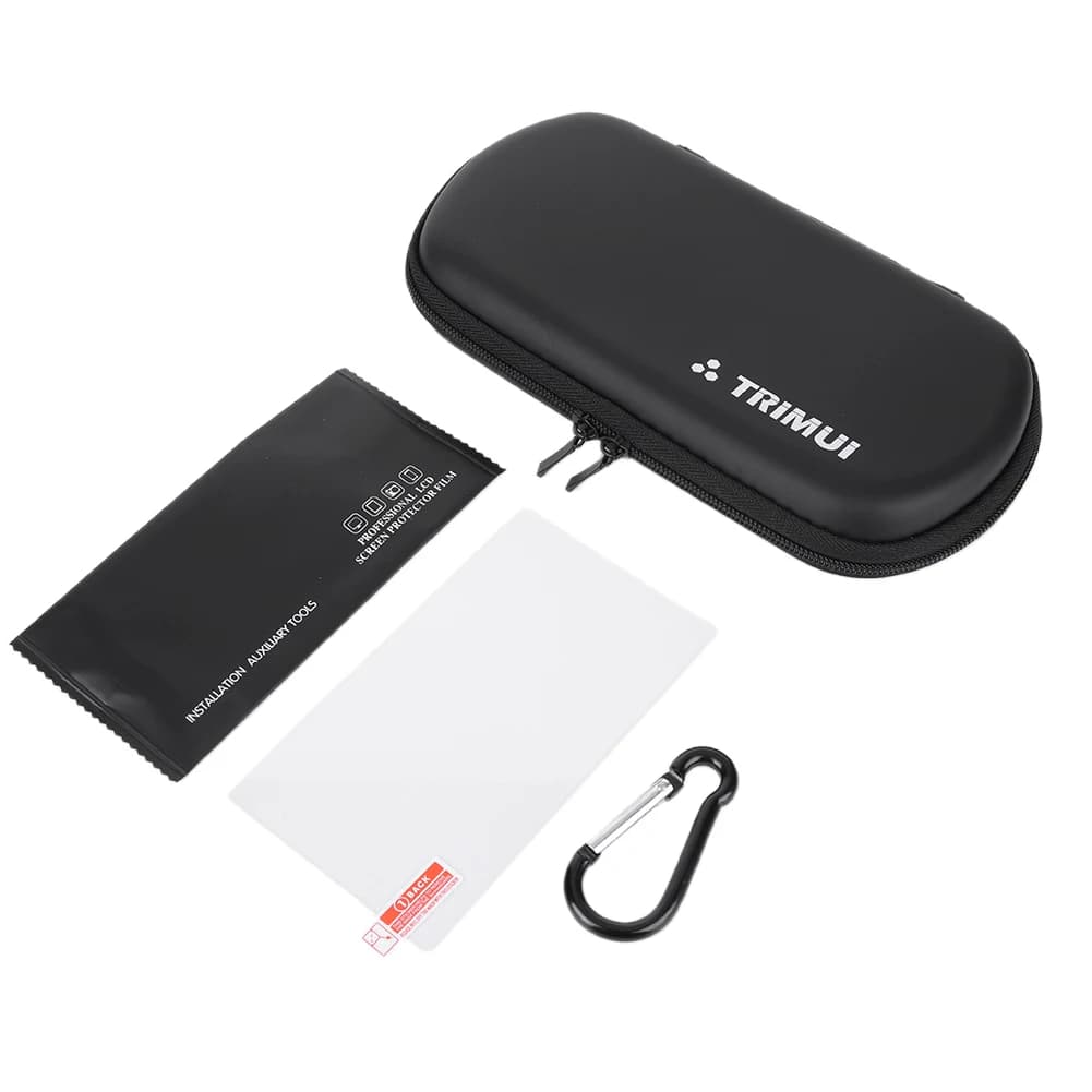 Étui rigide EVA étanche pour Trimui Smart Pro avec film verre trempé - Protection console portable