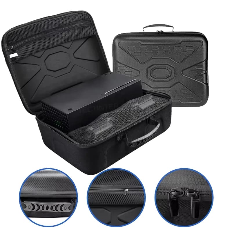 Étui de transport rigide coque pour Xbox Series X console et manette de voyage