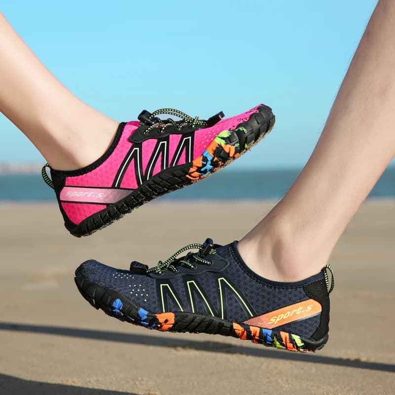 Chaussures amphibies de pêche anti-dérapantes séchage rapide pour canyoning et pêche à gué
