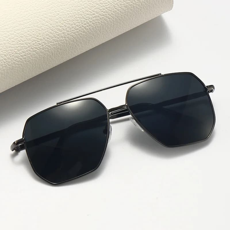 Lunettes de soleil pilote métal polarisées UV400 pour pêche conduite hommes femmes pêcheurs