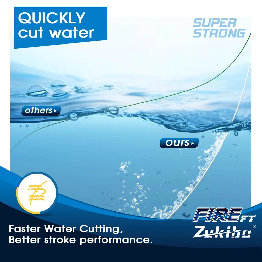 Ligne de pêche microfusée ZUKIBO FIRE FT monofilament haute résistance pour pêche fine et glace