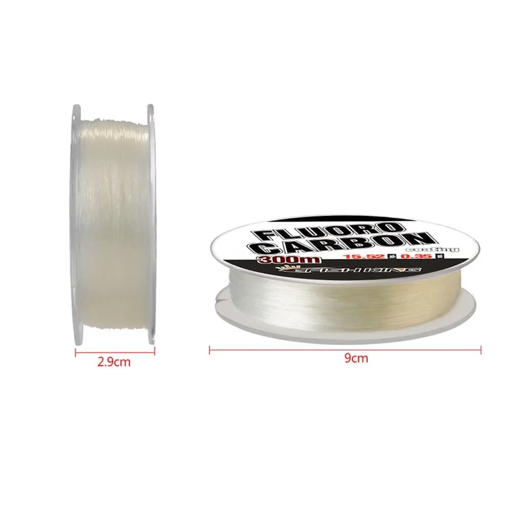 Ligne de pêche fluorocarbone Full Sink 300m pour carpe, leader japonais 100% monofilament 0.30 à 0.50mm