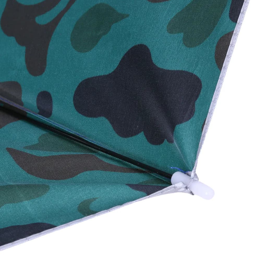 Casquette parapluie pêche extérieure portable anti-pluie anti-soleil unisexe adulte sport