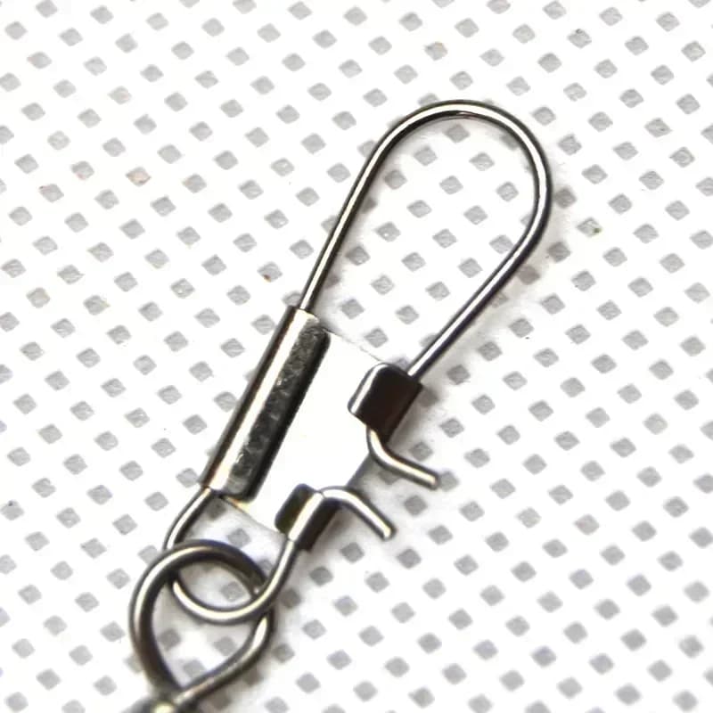 Clips de verrouillage rapide 10-50PCS pour accessoires pêche rotation à billes raccords hameçons carpe