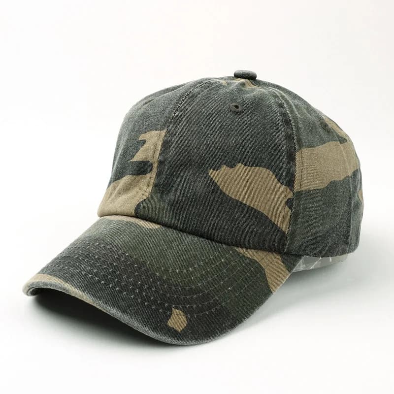 Casquette baseball camouflage jungle coton broderie logo personnalisée unisexe outdoor