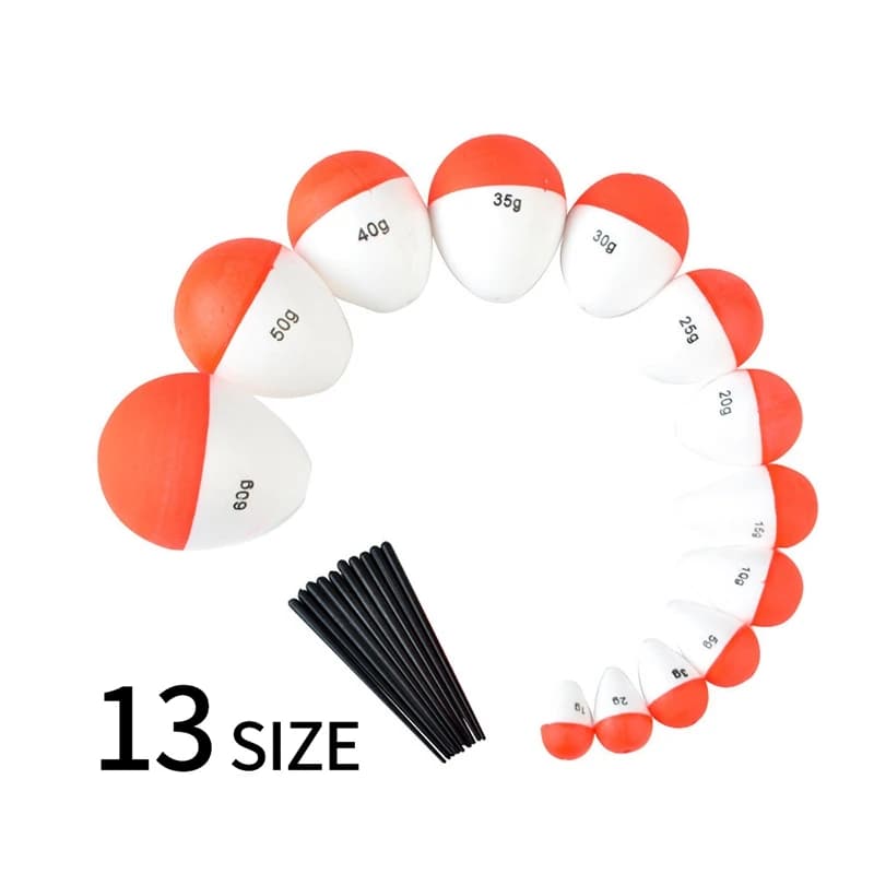 5 flotteurs de pêche EVA 2g à 60g pour la mer, accessoires et équipement de pêche robustes