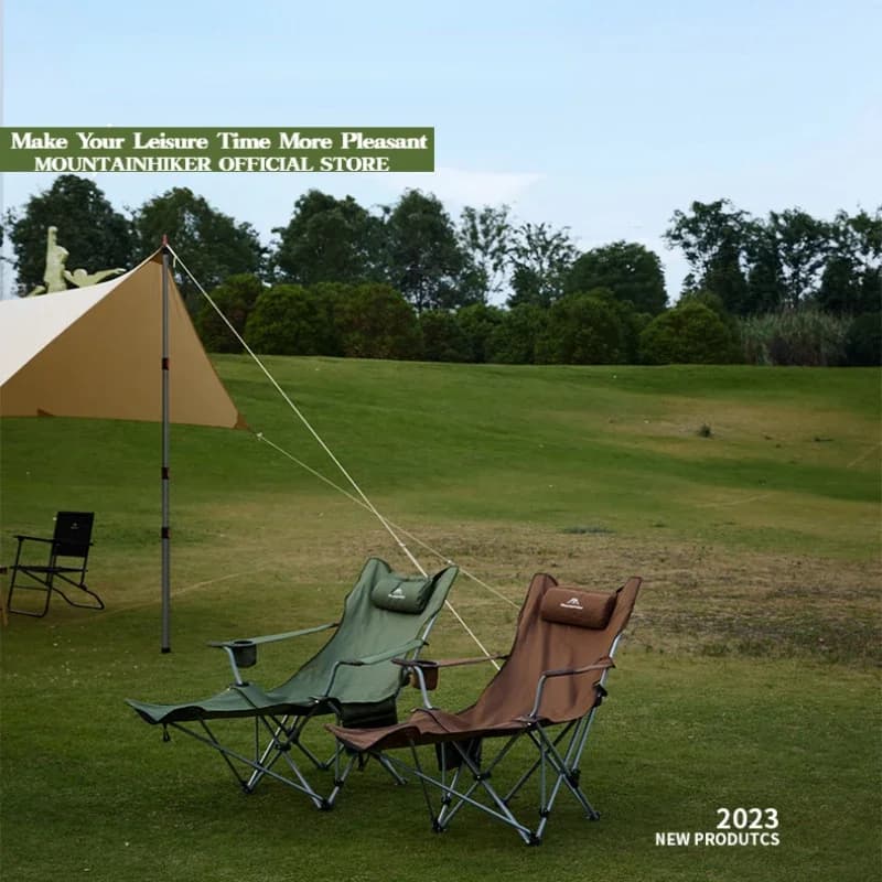 Chaise relax pliante outdoor portable ultra-légère dossier inclinable pour pêche camping étudiant