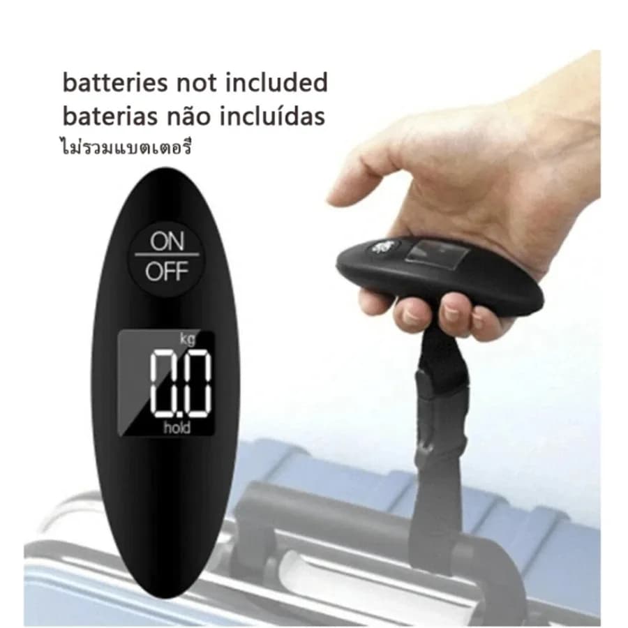 Pèse-bagages digital portable 40kg 100g - Balance voyage avec sangle LCD pour valises et matériel pêche