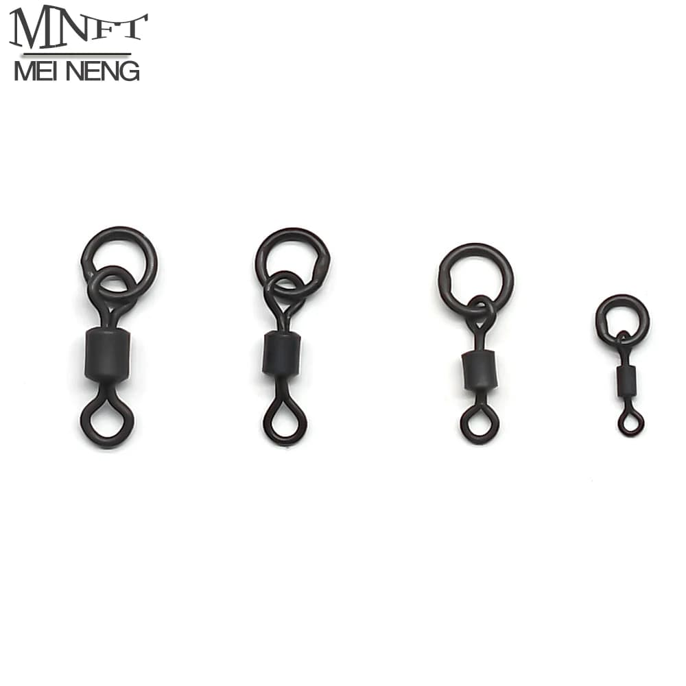 40 anneaux flexibles à changement rapide MNFT pour montages carpe - accessoires terminal tackle pêche