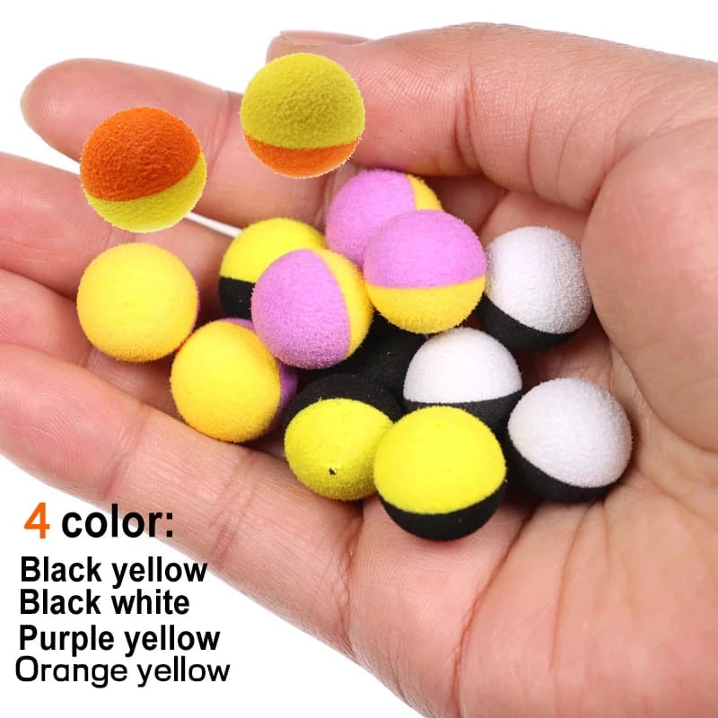 Pop up boilies JIGEECARP 50/100 pièces - Boules de mousse pour montages hair rig - Leurres carpe France