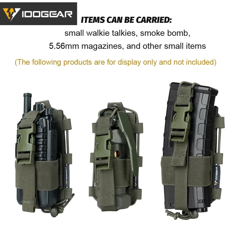 Poche radio tactique IDOGEAR pour Baofeng - Pouch MOLLE talkie-walkie pêche chasse